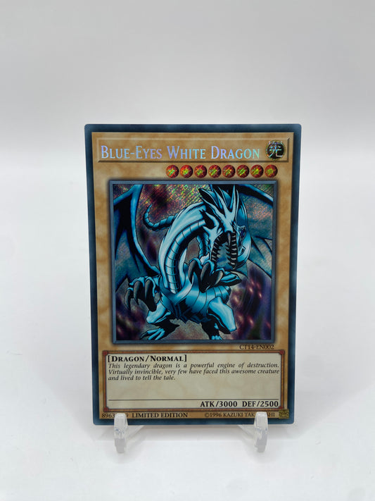 Blue-Eyes White Dragon Secret Rare 2017 Mega-Tins CT14-EN002