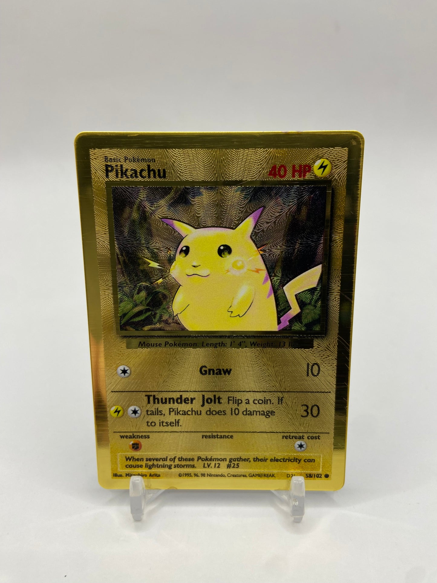 Pikachu Metal UPC Promo 58/102