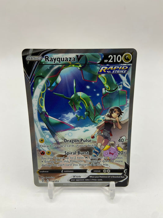 Rayquaza V Alt At Secret Rare Evolving Skies 194/203