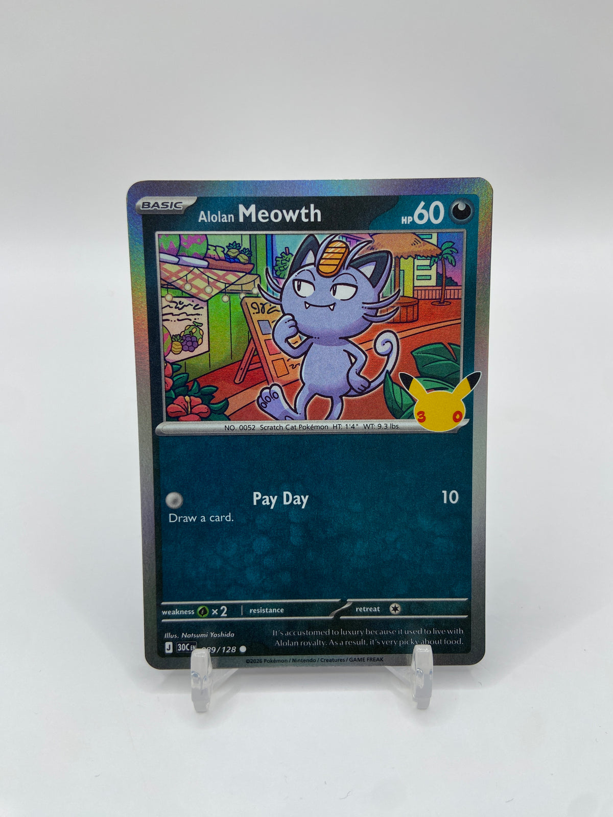 Alolan Meowth 30th Celebration 089/128