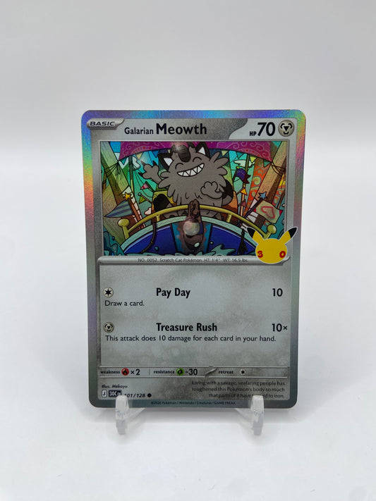 Galarian Meowth 30th Celebration 101/128