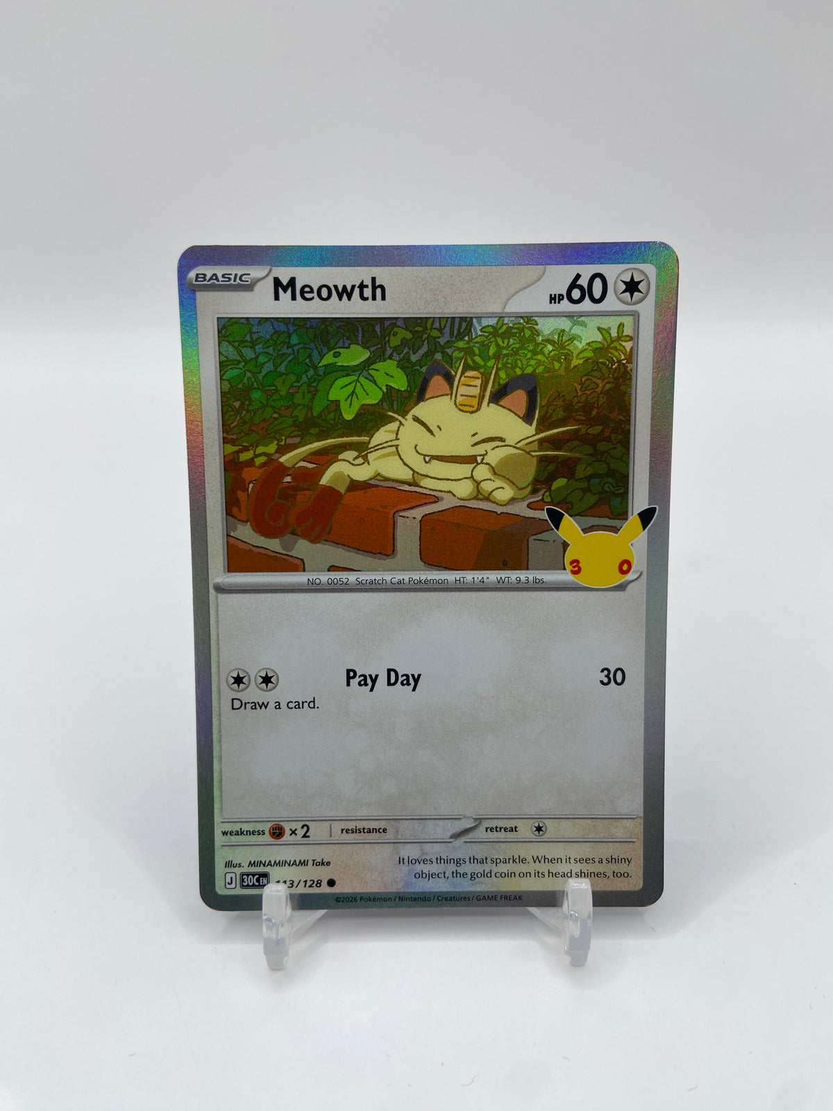 Meowth 30th Celebration 113/128