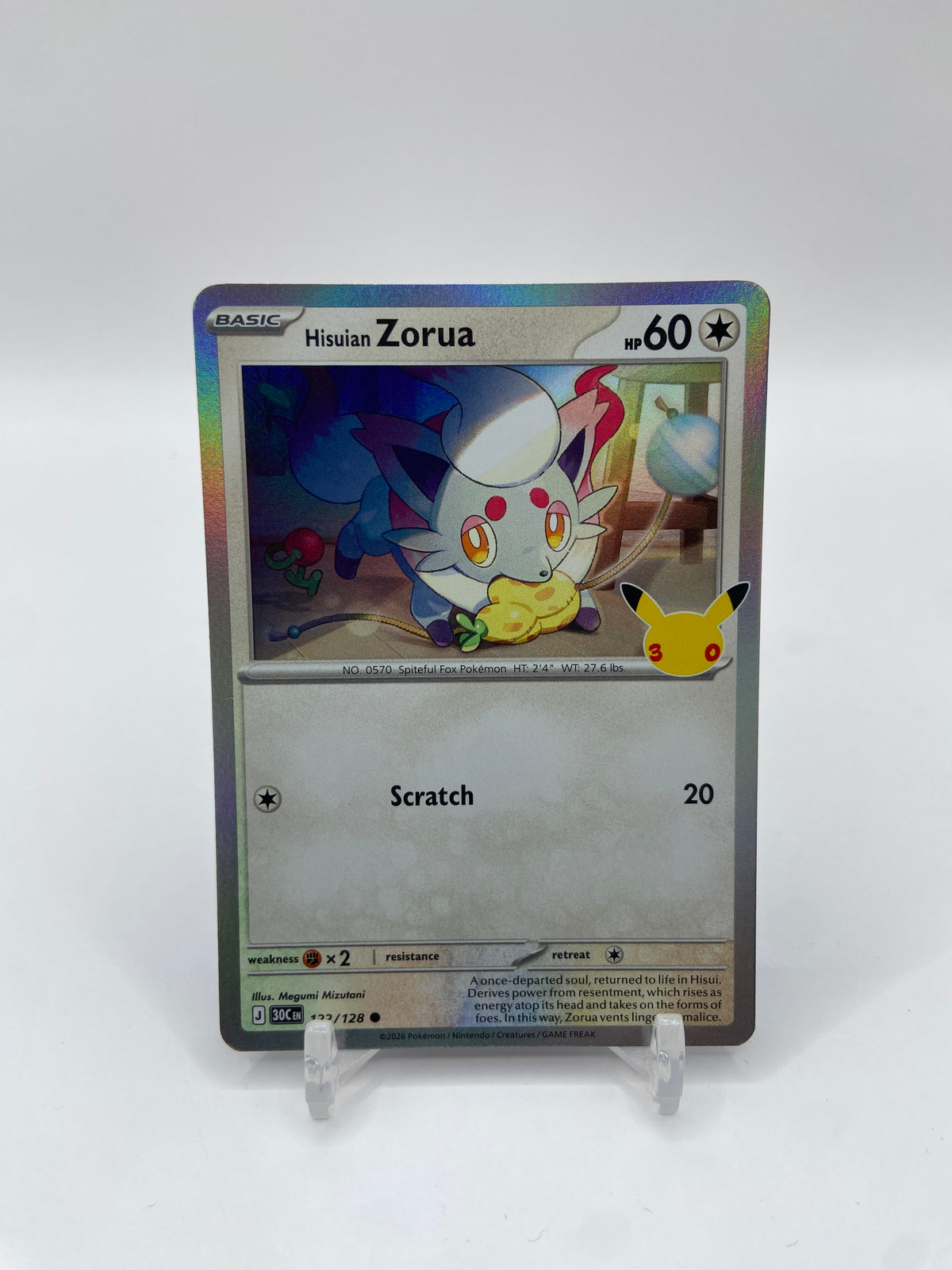 Hisuian Zorua 30th Celebration 122/128