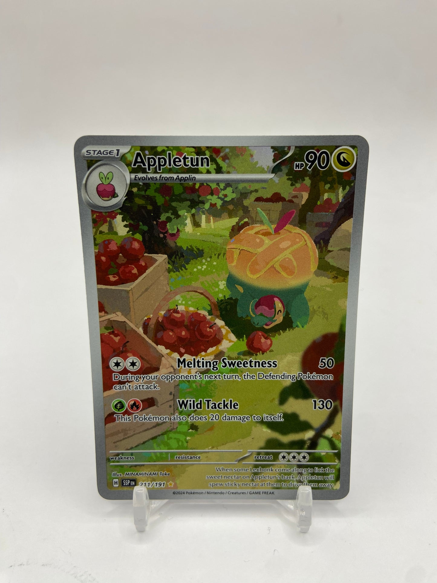 Appletun Art Rare Full Art Surging Sparks 211/191