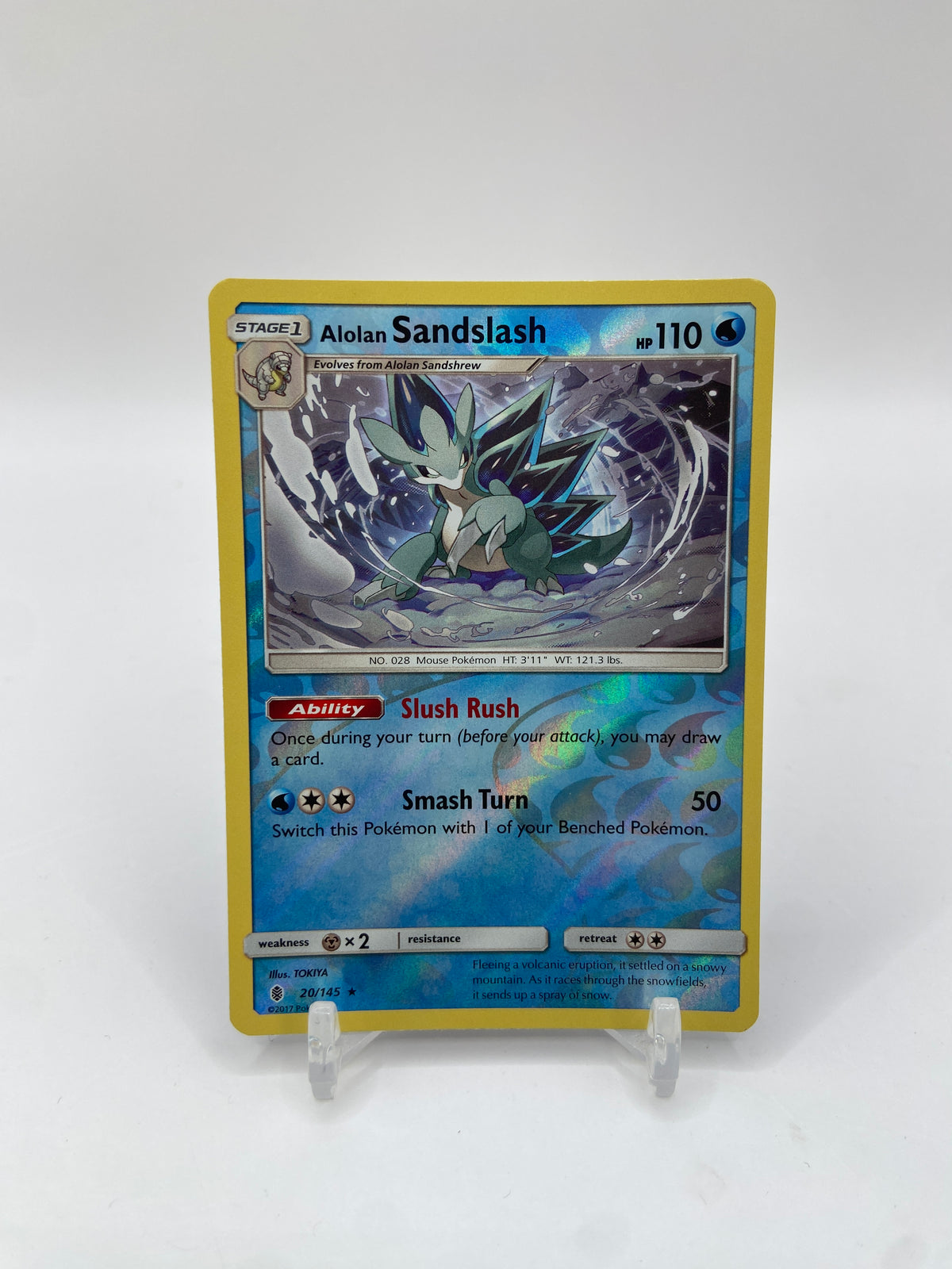 Alolan Sandslash Reverse Holo Rare Guardians Rising  20/145