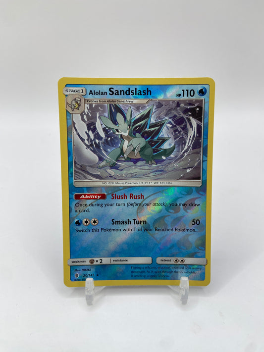 Alolan Sandslash Reverse Holo Rare Guardians Rising  20/145