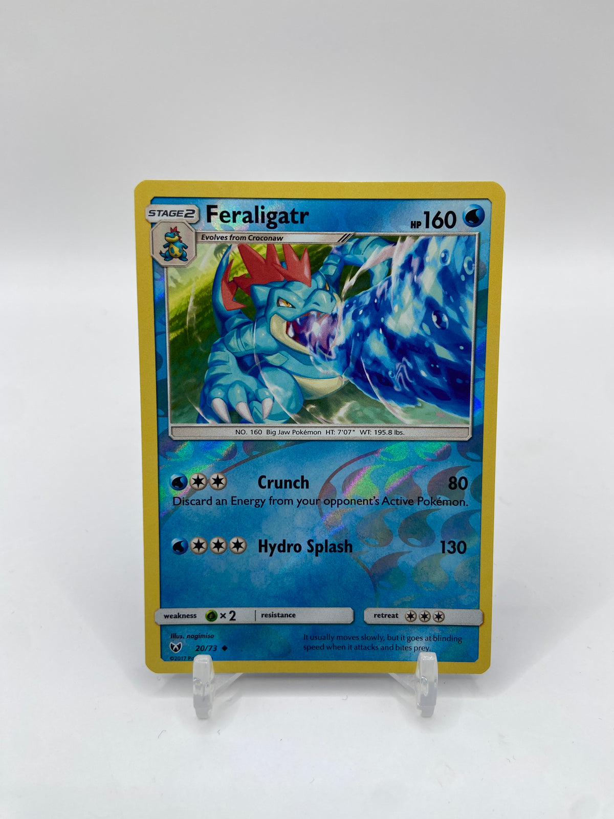 Feraligatr Reverse Holo Shining Legends 20/73