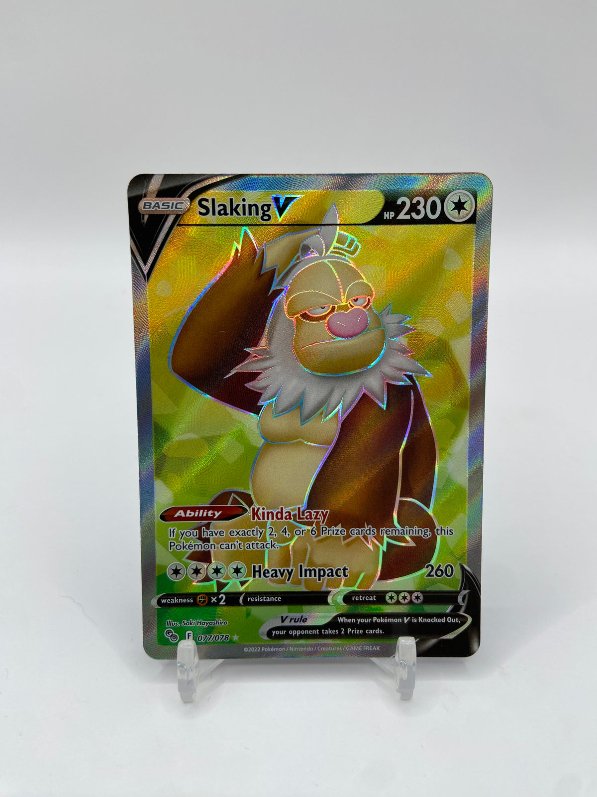 Slaking V (Full Art) Pokemon Go 077/078
