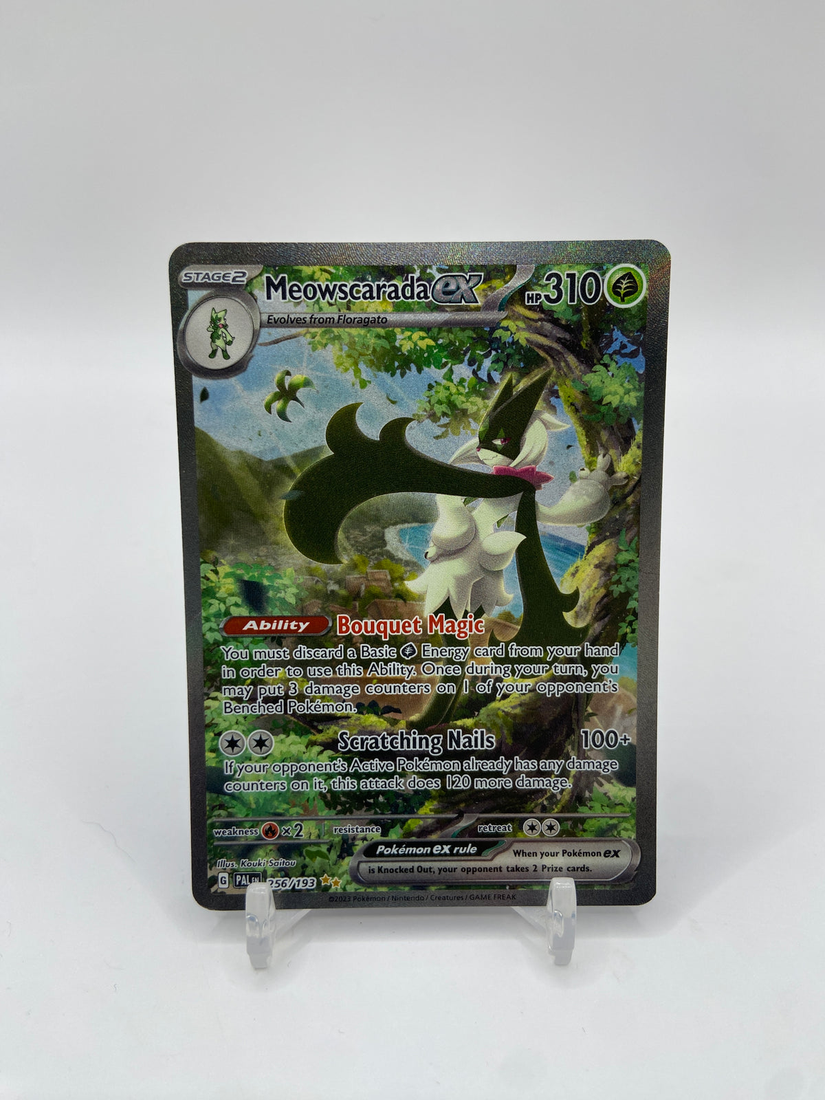 Meowscarada ex Alt Art Secret Rare Paldea Evolved 256/193