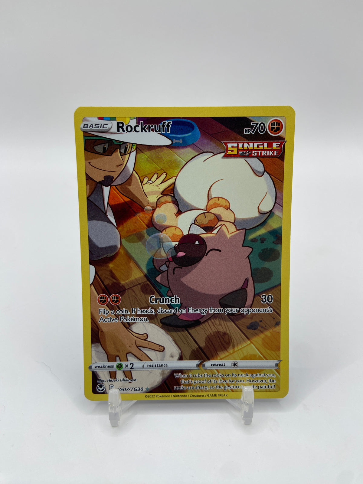 Rockruff Art Rare Full Art Silver Tempest TG07/TG30