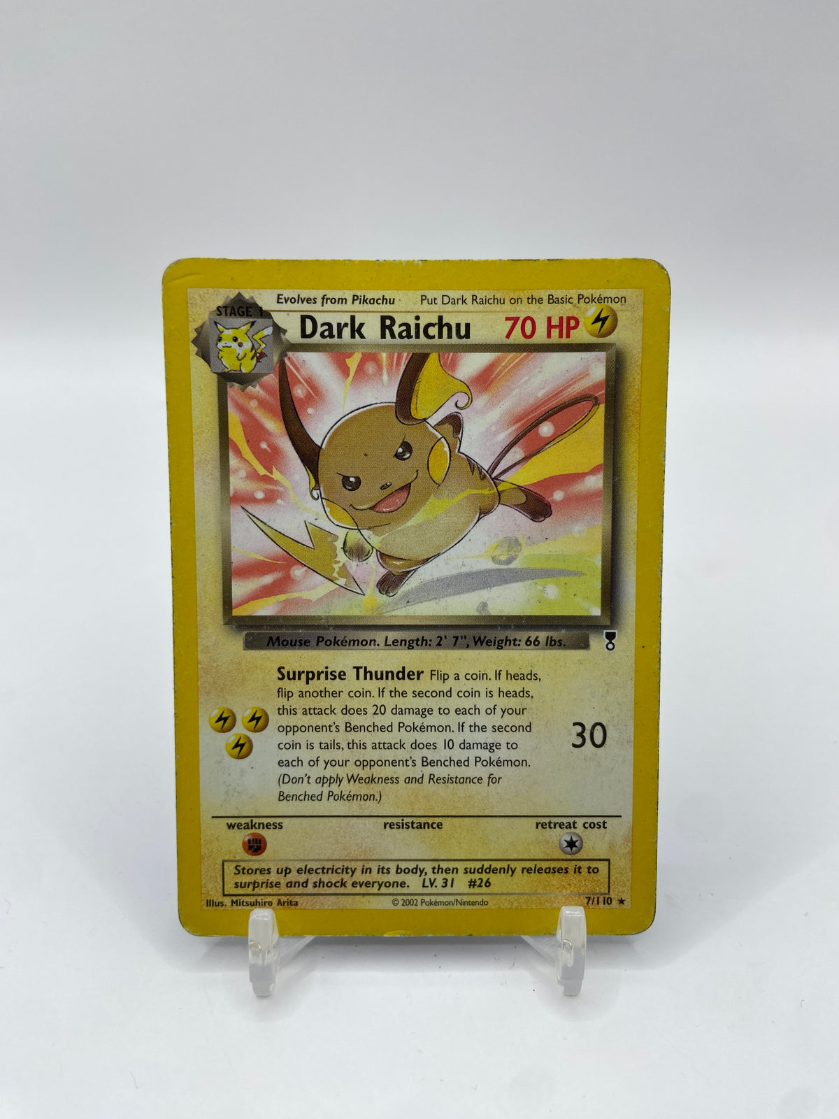 Dark Raichu Non Holo (WotC Legendary Collection) Deck Exclusive 007/110