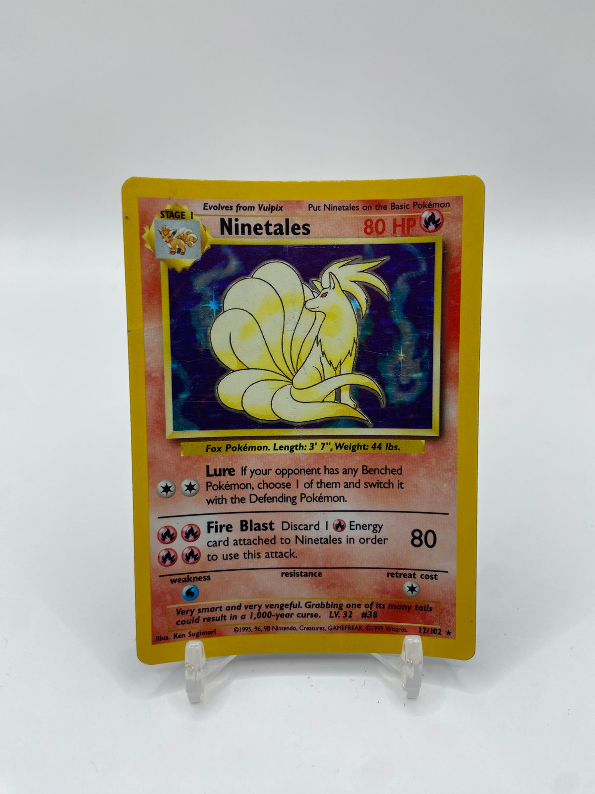Ninetales Holo Base Set 12/102