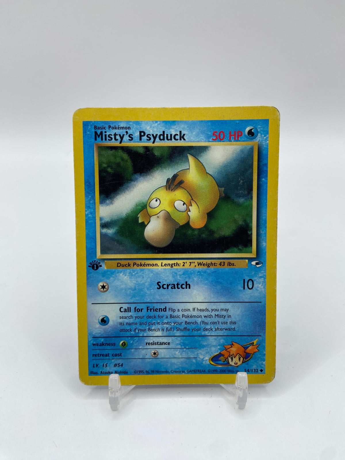 Misty's Psyduck 1st Edition Gym Heroes 54/132