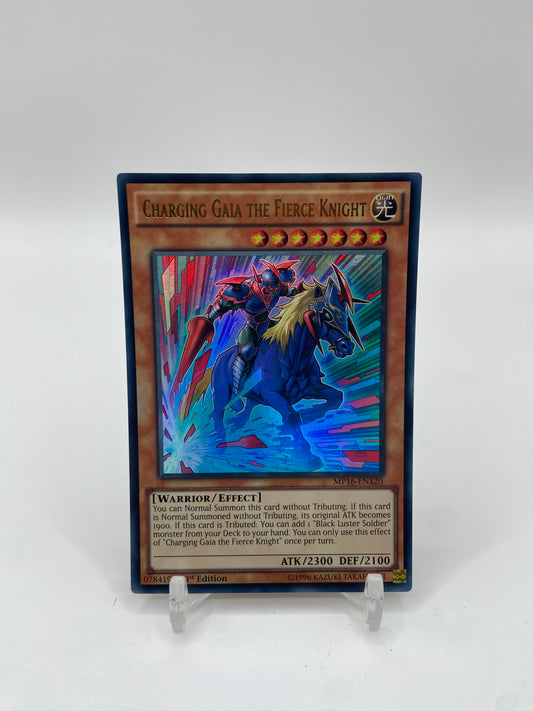 Charging Gaia the Fierce Knight  Ultra Rare 2016 Mega-Tins Mega Pack MP16-EN120
