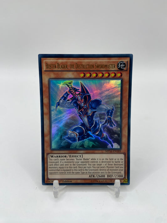 Buster Blader, the Destruction Swordmaster Ultra Rare 2016 Mega-Tins Mega Pack MP16-EN189