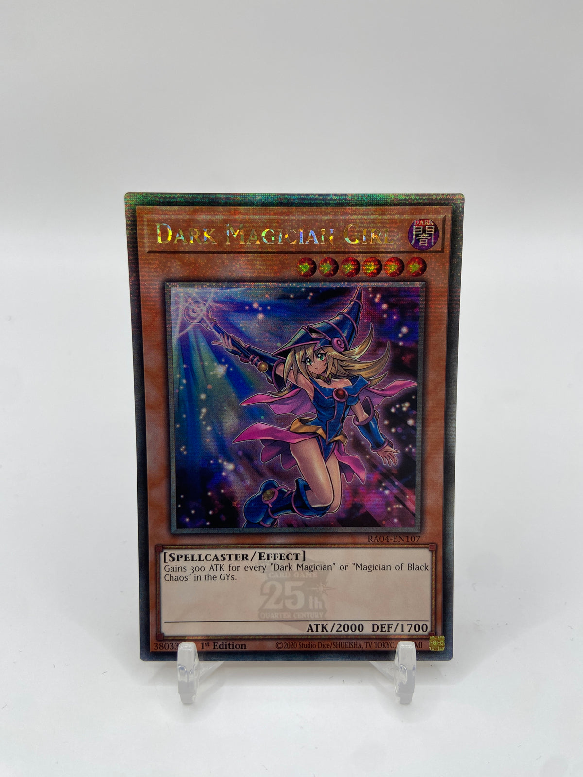 Dark Magician Girl (7th Art) (Quarter Century Secret Rare) Quarter Century Stampede RA04-EN107