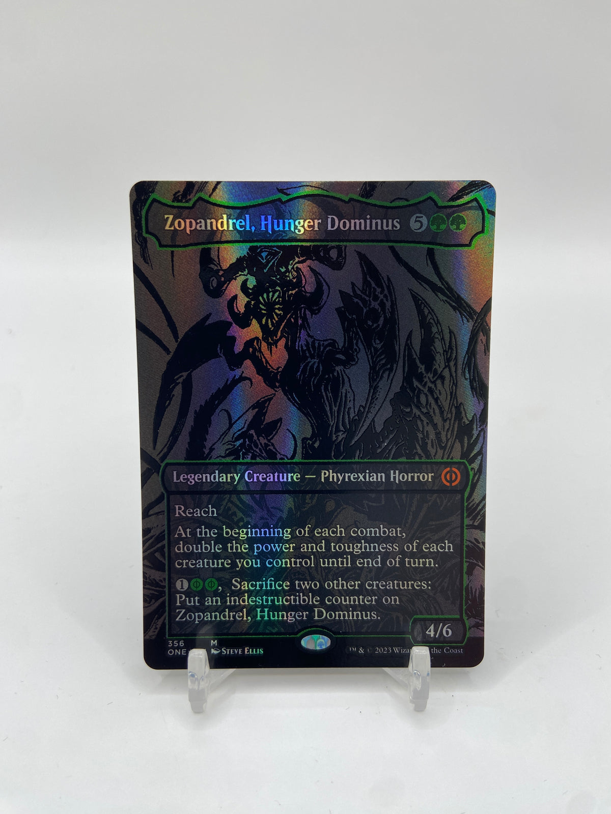 Zopandrel, Hunger Dominus (Oil Slick Raised Foil) Phyrexia: All Will Be One M 356