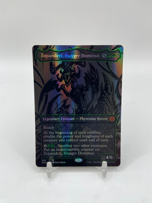 Zopandrel, Hunger Dominus (Oil Slick Raised Foil) Phyrexia: All Will Be One M 356