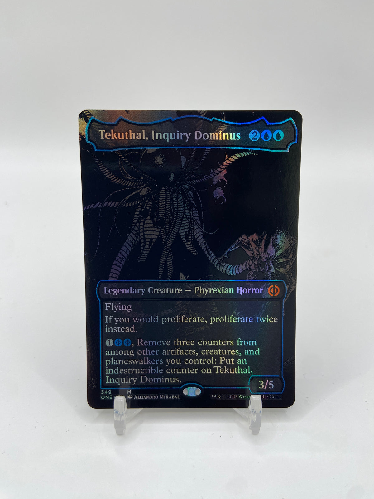 Tekuthal, Inquiry Dominus (Oil Slick Raised Foil) Phyrexia: All Will Be One M 349