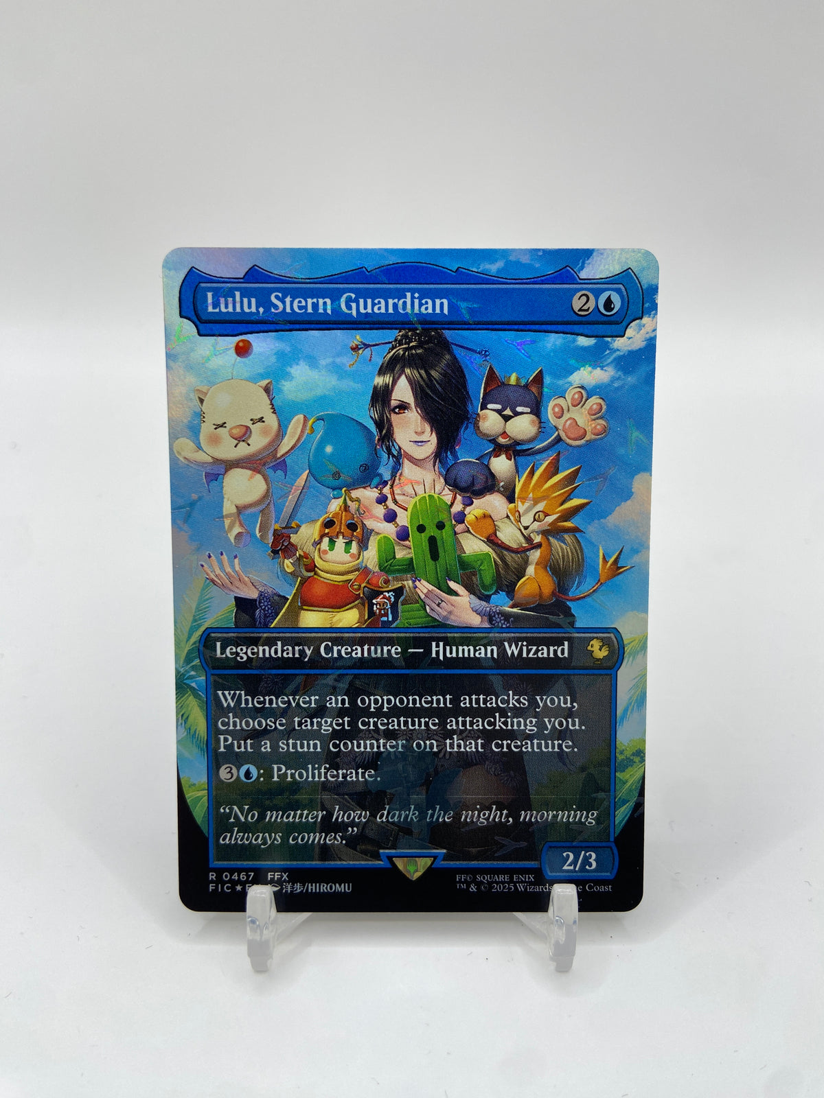 Lulu, Stern Guardian (Borderless) (Chocobo Track Foil) Commander: FINAL FANTASY R 467