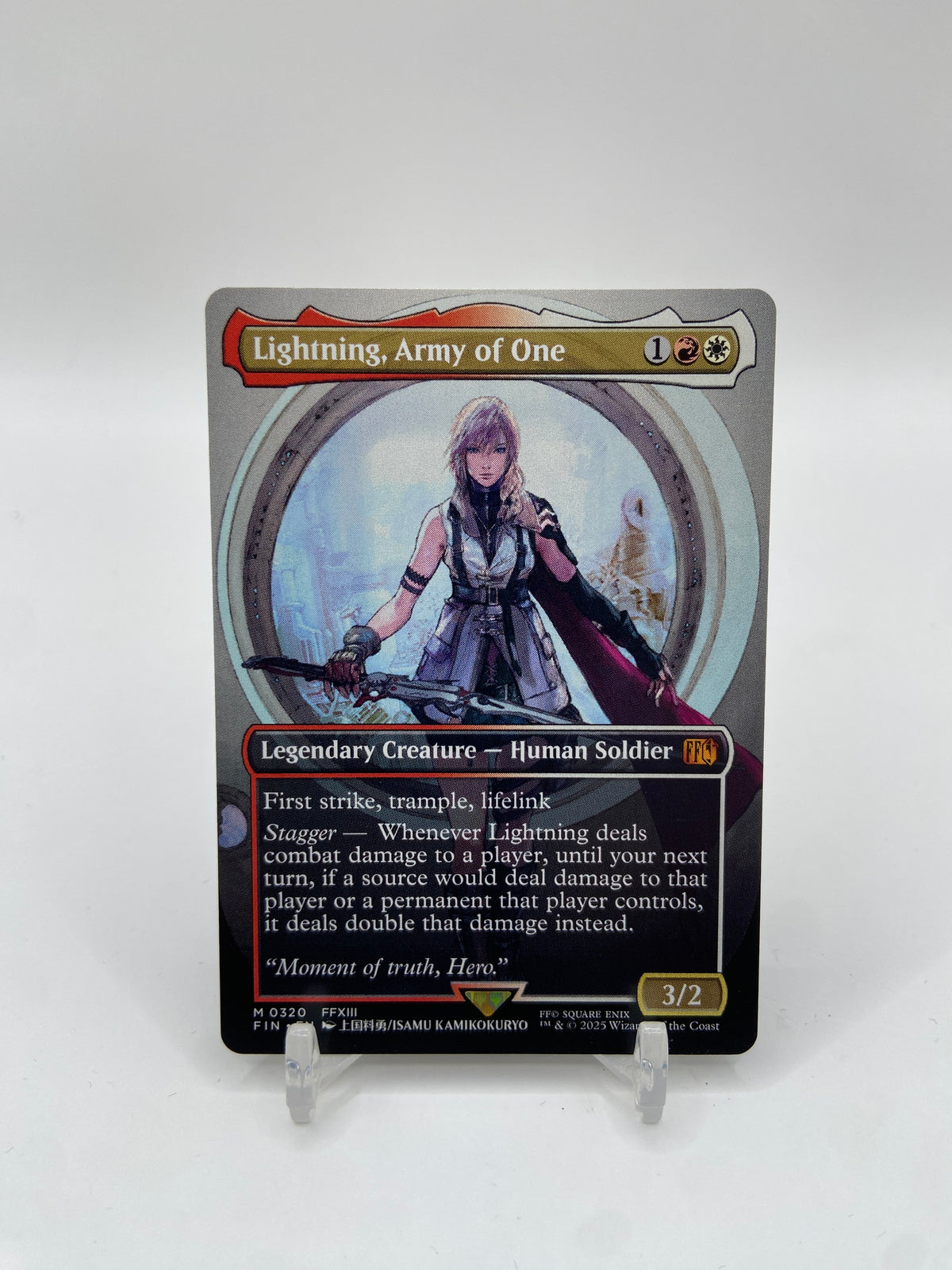 Lightning, Army of One (Borderless) (0320) Universes Beyond: FINAL FANTASY M 320