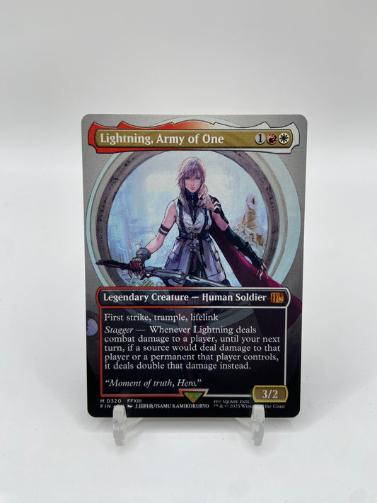 Lightning, Army of One (Borderless) (0320) Universes Beyond: FINAL FANTASY M 320