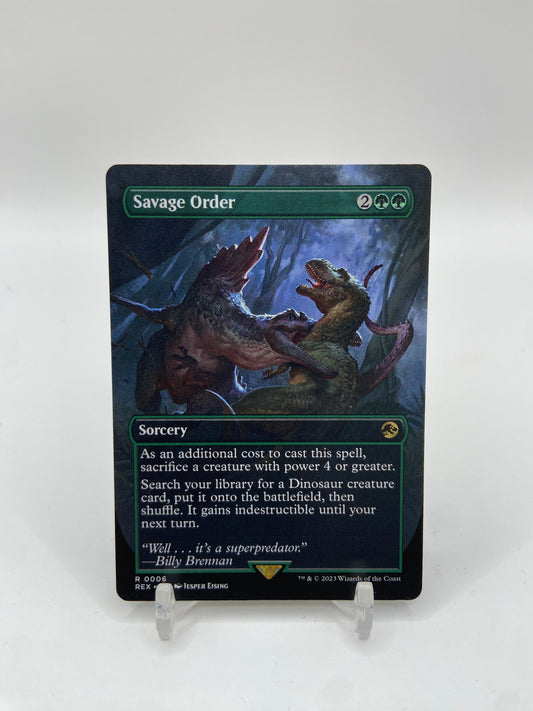 Savage Order (Borderless) Universes Beyond: Jurassic World Collection R 6