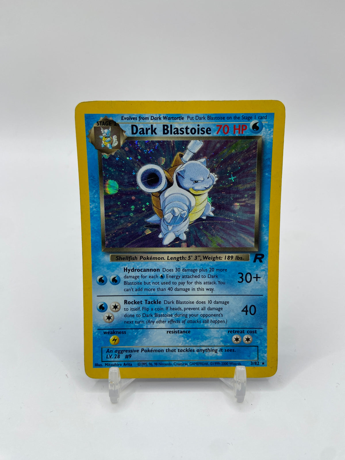 Dark Blastoise Holo Team Rocket 3/82