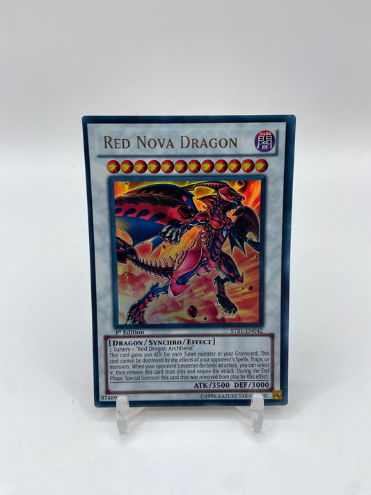 Red Nova Dragon Ultra Rare Starstrike Blast STBL-EN042