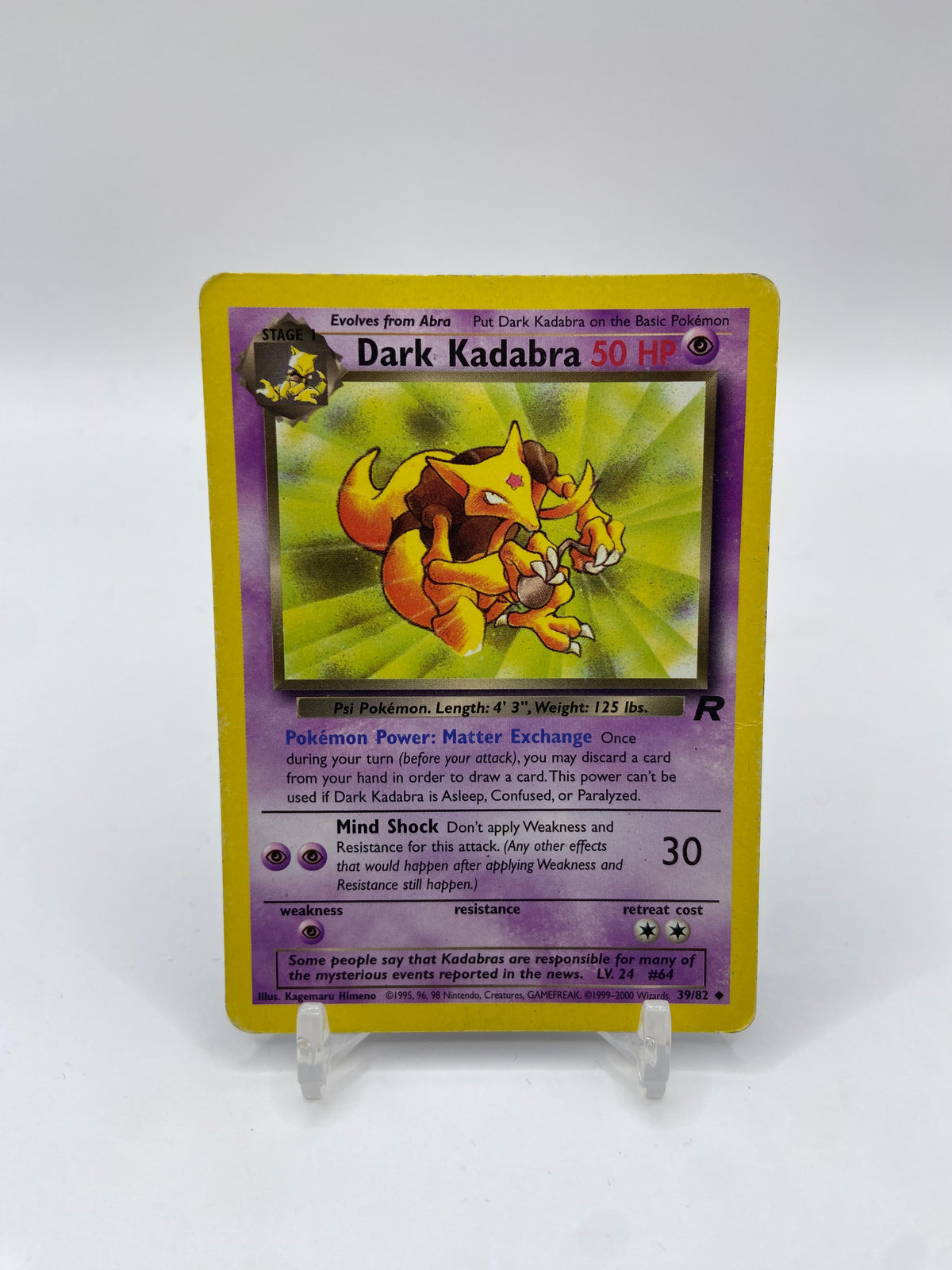 Dark Kadabra Team Rocket Set 39/82