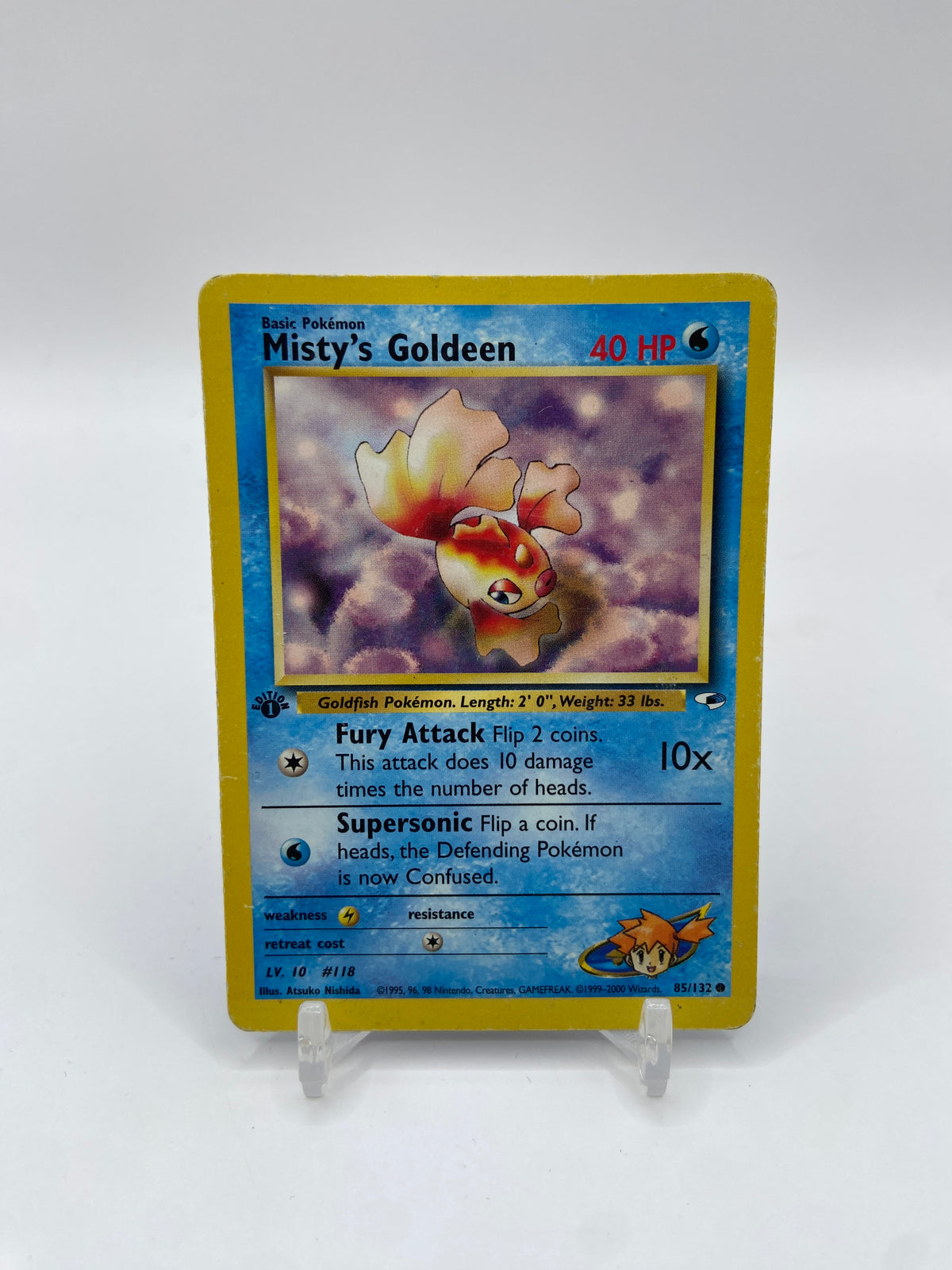 Misty's Goldeen 1st Edition Gym Heroes 85/132