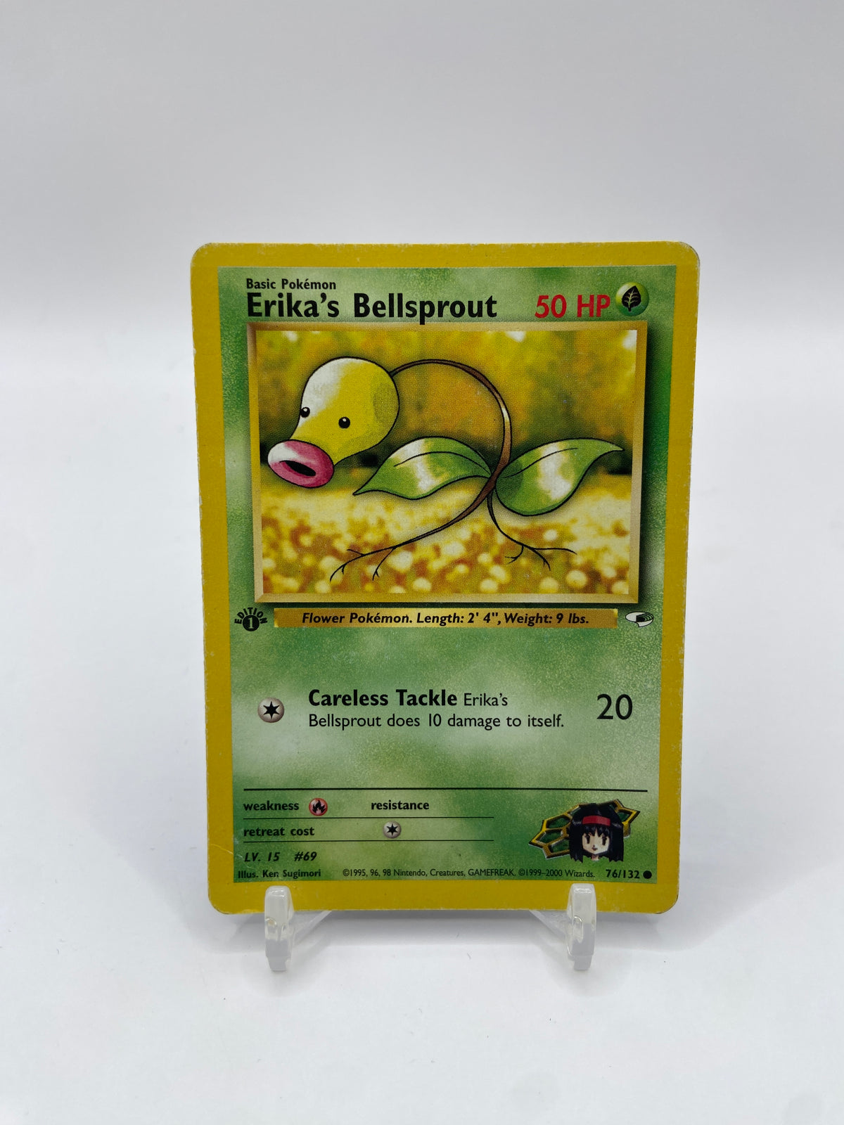 Erika's Bellsprout 1st Edition Gym Heroes 76/132