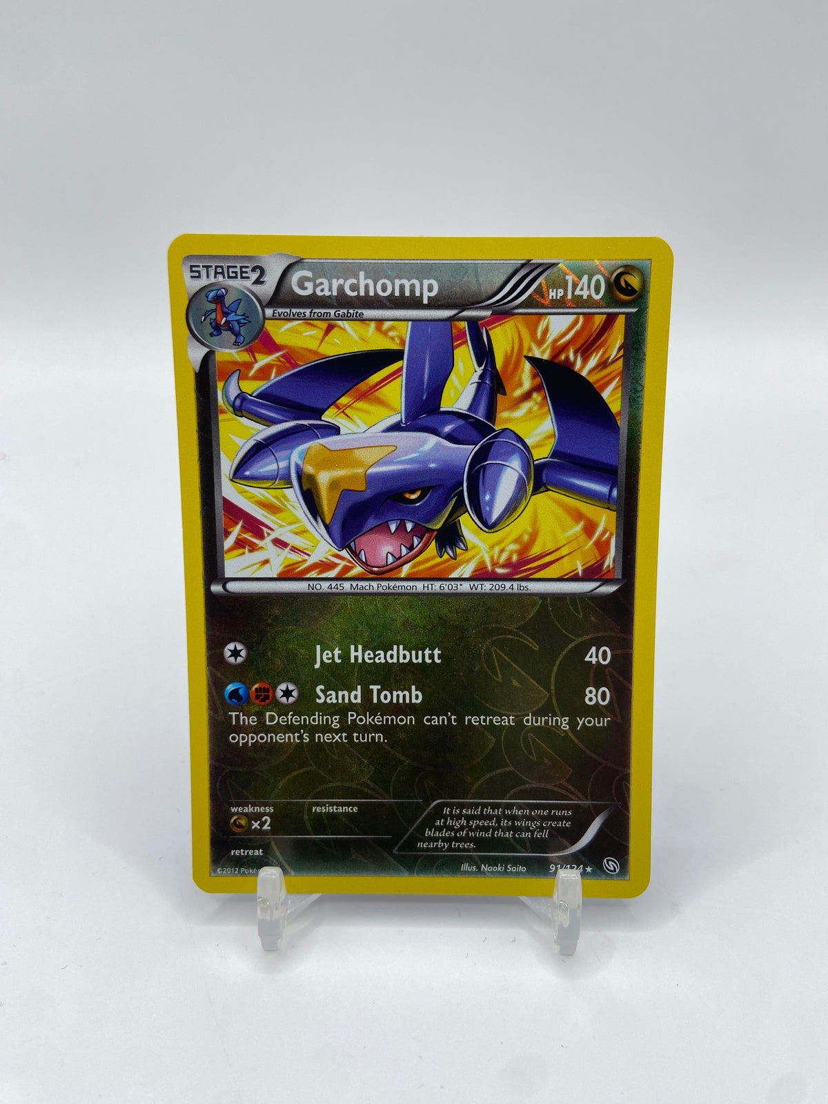 Garchomp Reverse Holo Rare Dragons Exalted  91/124