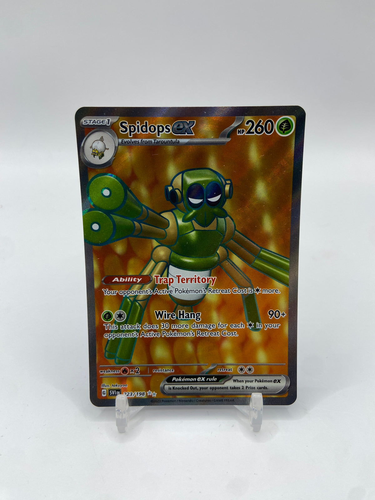 Spidops ex Full Art Scarlet & Violet Base Set 223/198