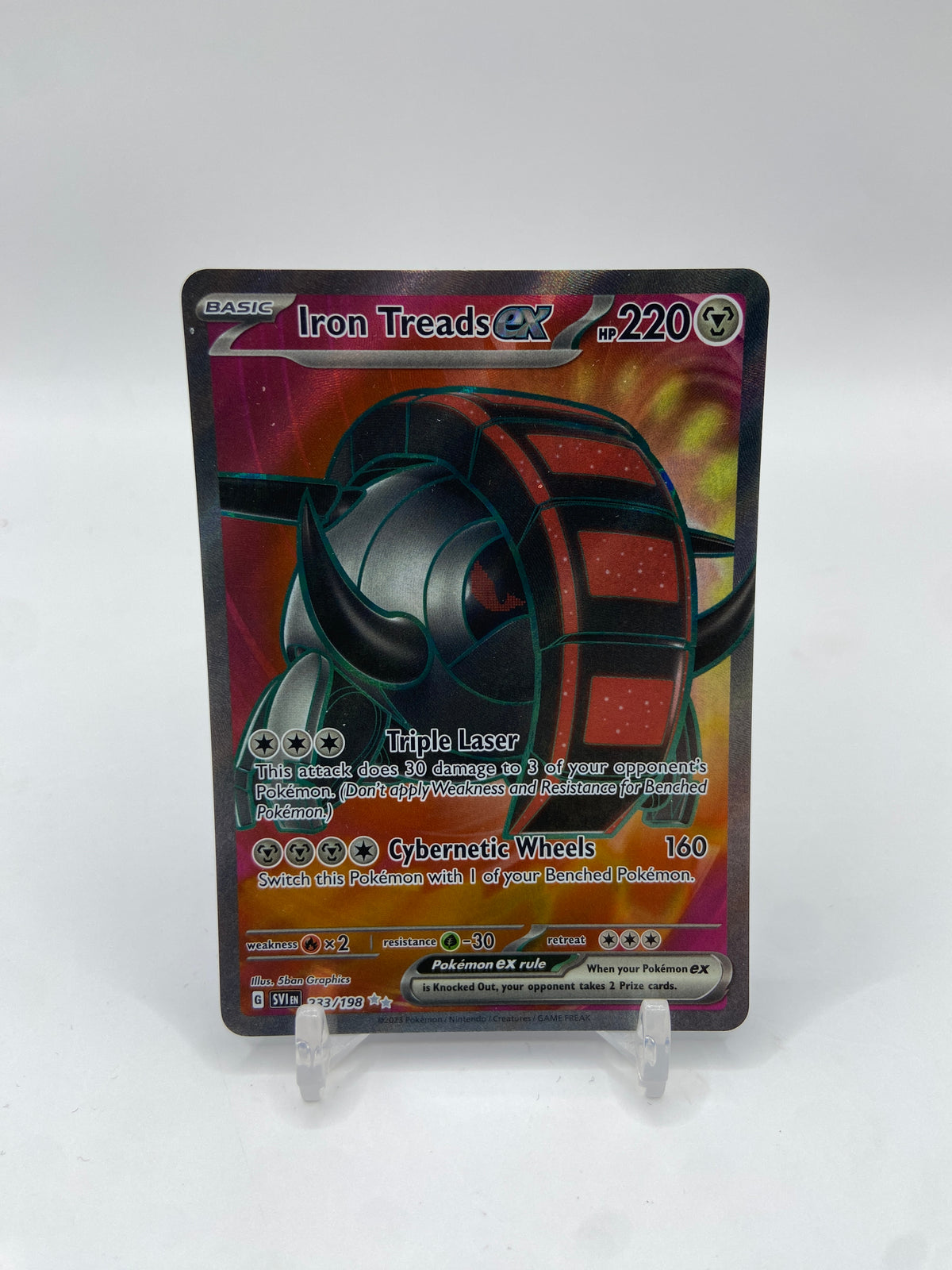 Iron Treads ex Full Art Scarlet & Violet Base Set 233/198