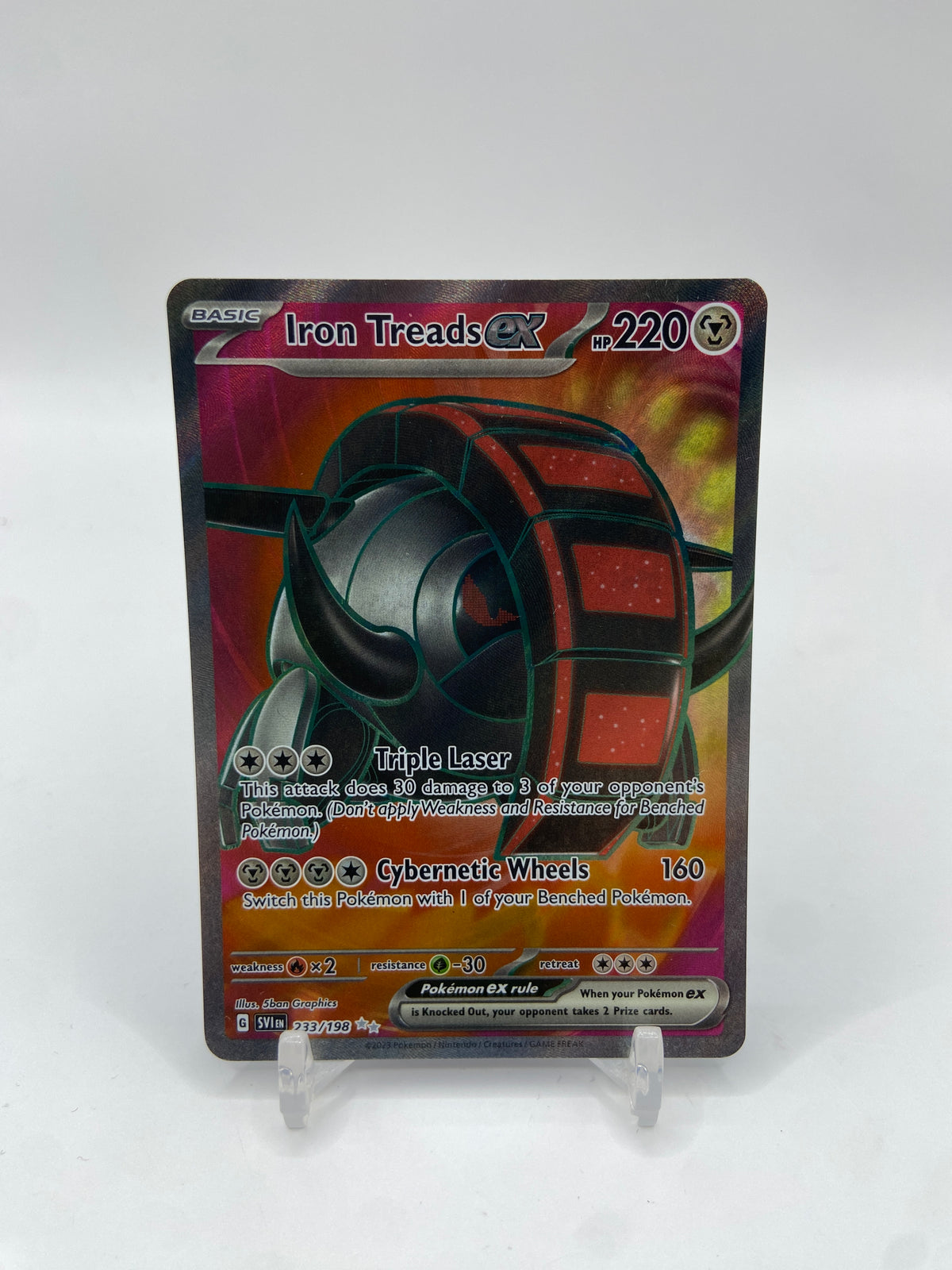 Iron Treads ex Full Art Scarlet & Violet Base Set 233/198