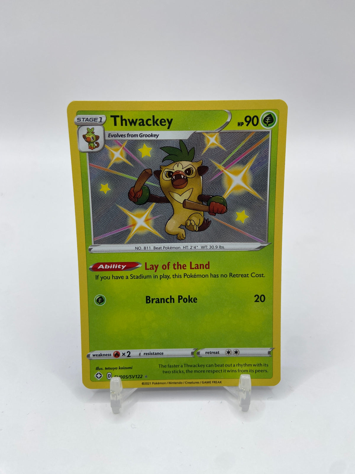 Thwackey Shiny Shining Fates SV005/SV122