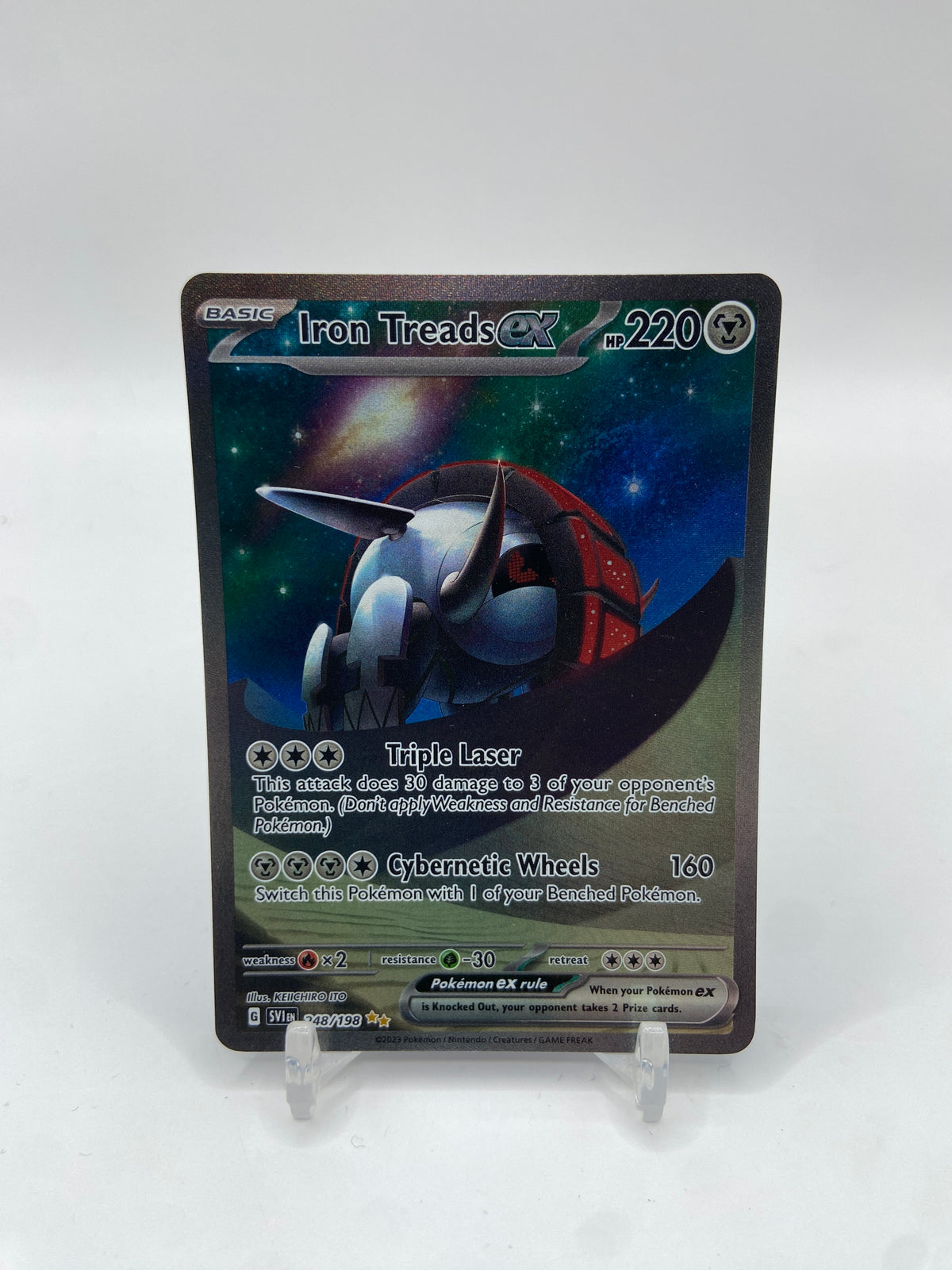 Iron Treads ex Alt Art Secret Rare Scarlet & Violet Base Set 248/198