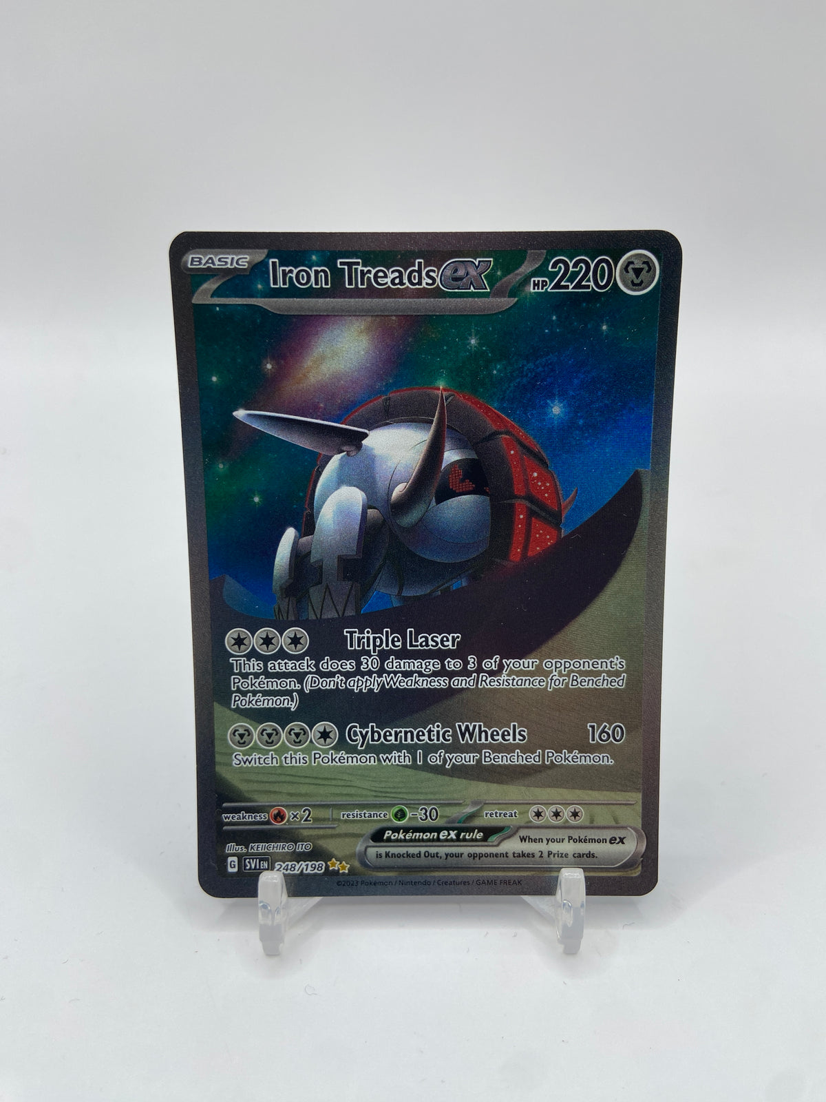 Iron Treads ex Alt Art Secret Rare Scarlet & Violet Base Set 248/198