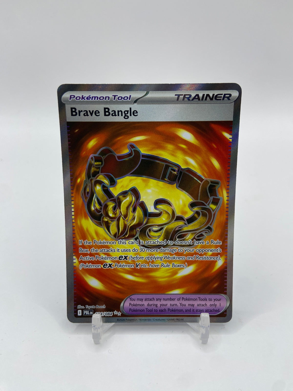 Brave Bangle Full Art Pitch Black 104/084