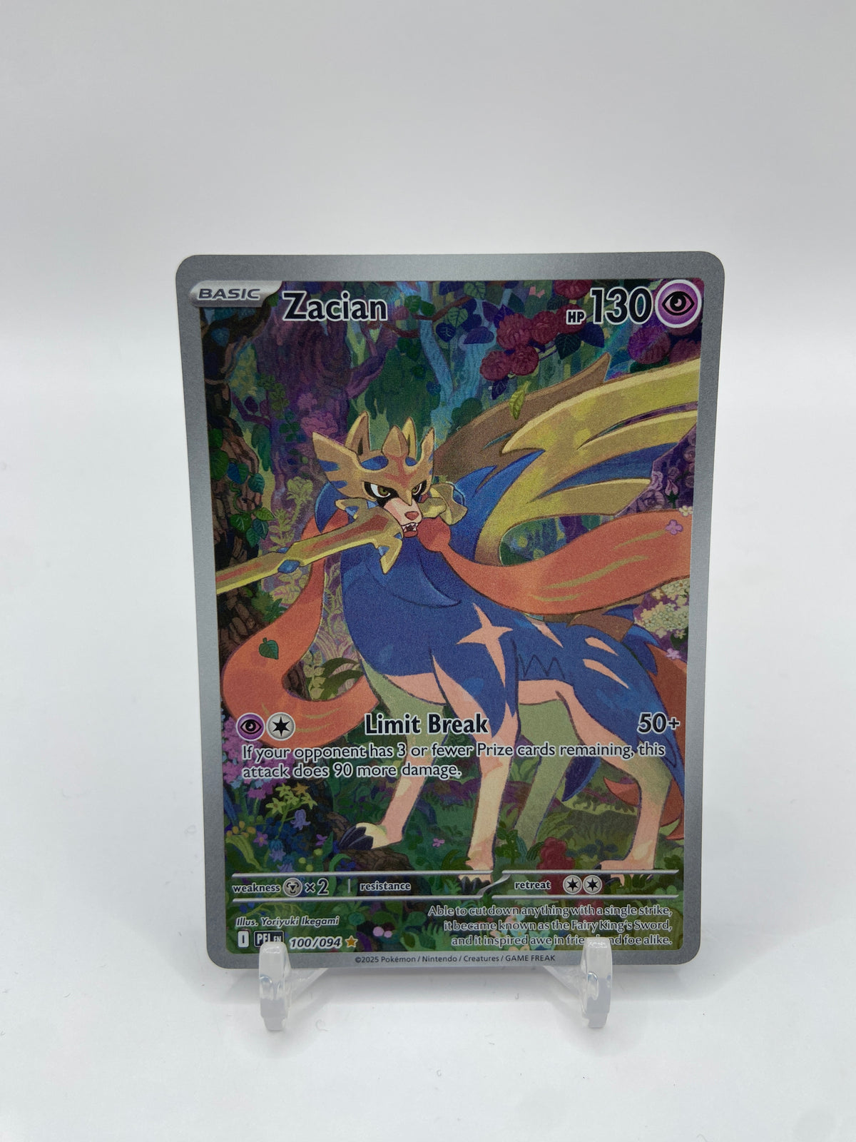 Zacian Art Rare Full Art Phantasmal Flames 100/094