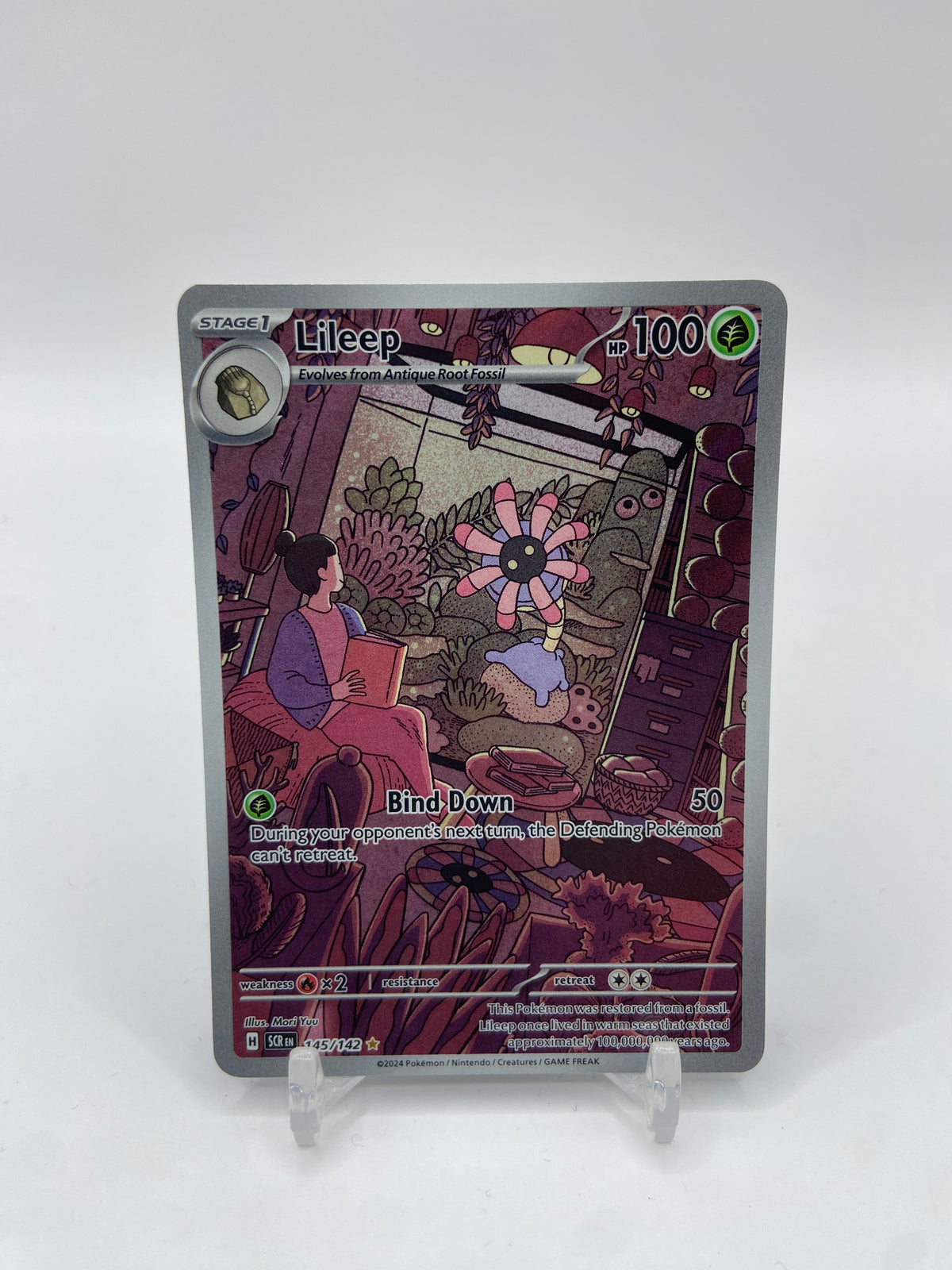 Lileep Art Rare Full Art Stellar Crown 145/142