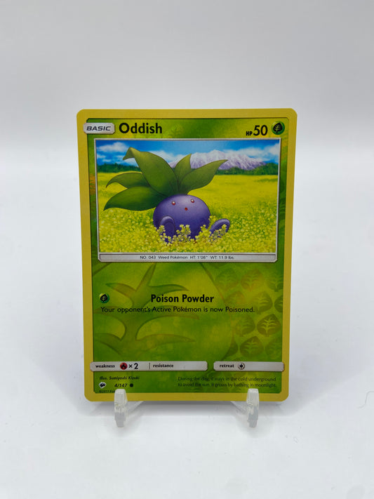 Oddish Reverse Holo Burning Shadows 4/147