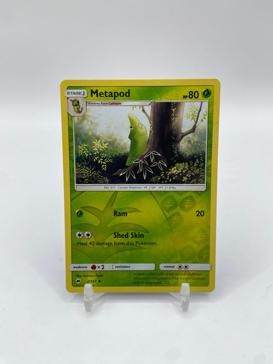 Metapod Reverse Holo Burning Shadows 2/147