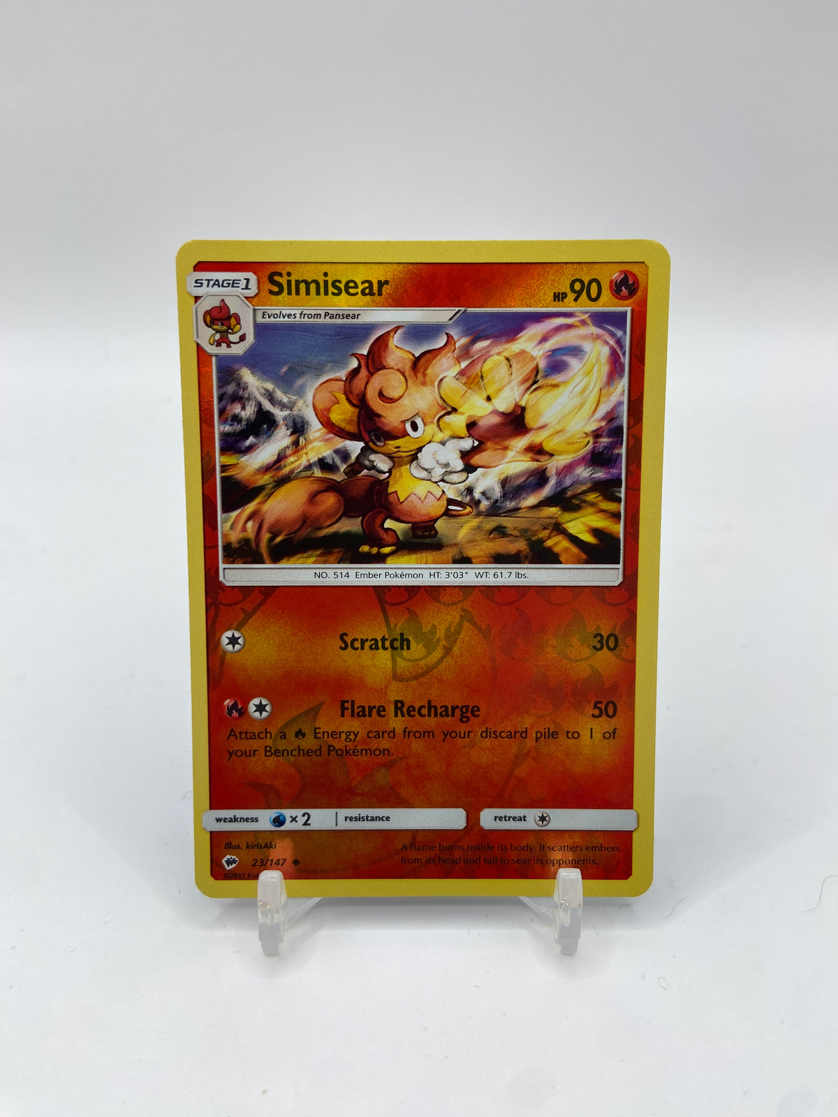 Simisear Reverse Holo Burning Shadows 23/147