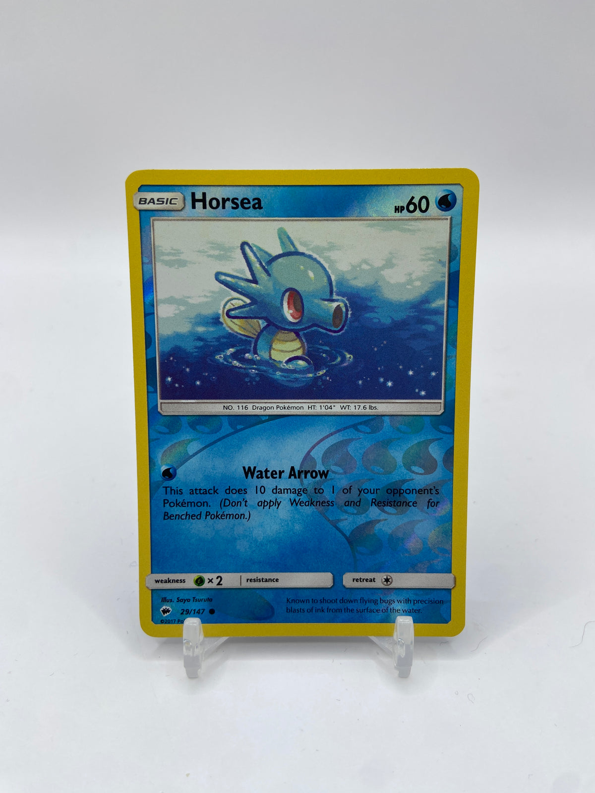 Horsea Reverse Holo Burning Shadows 29/147