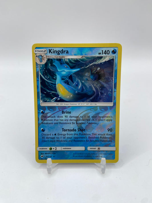 Kingdra Reverse Holo Rare Burning Shadows 31/147