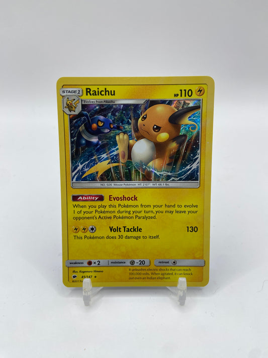 Raichu Holo Burning Shadows 41/147