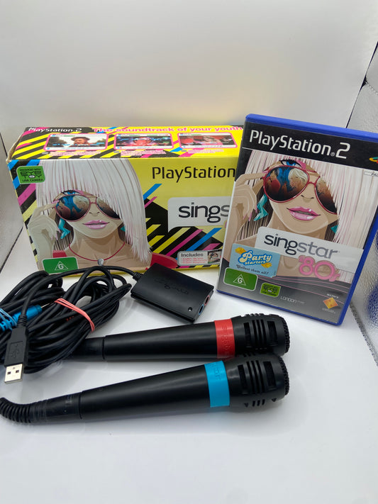 Singstar 80's Boxed Bundle PS2
