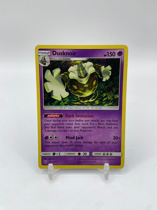 Dusknoir Holo Burning Shadows 53/147
